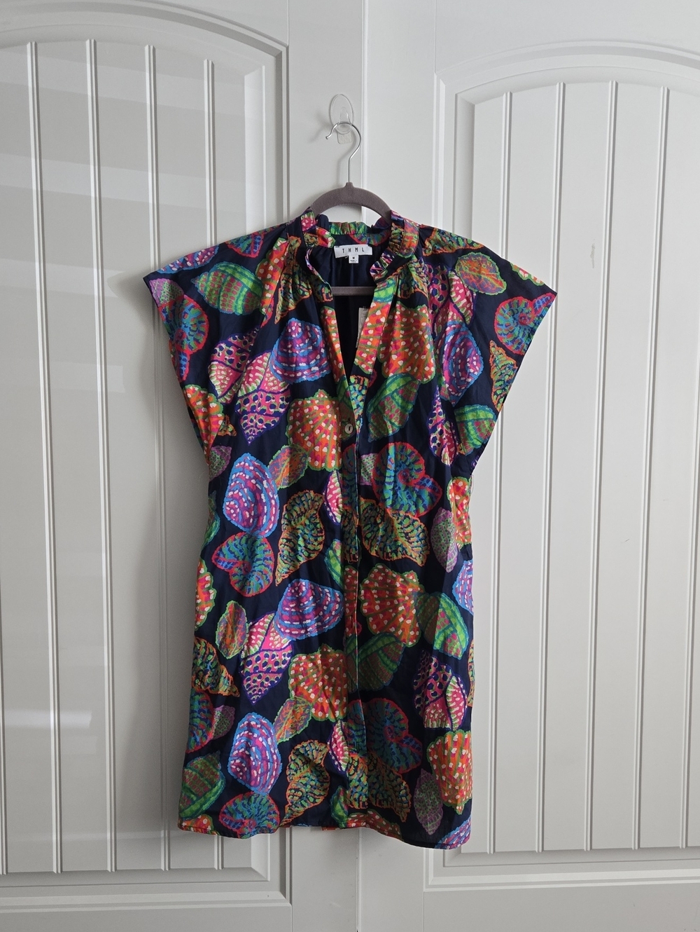 THML Multi Seashell Button Front Dress - Picture 4 of 11